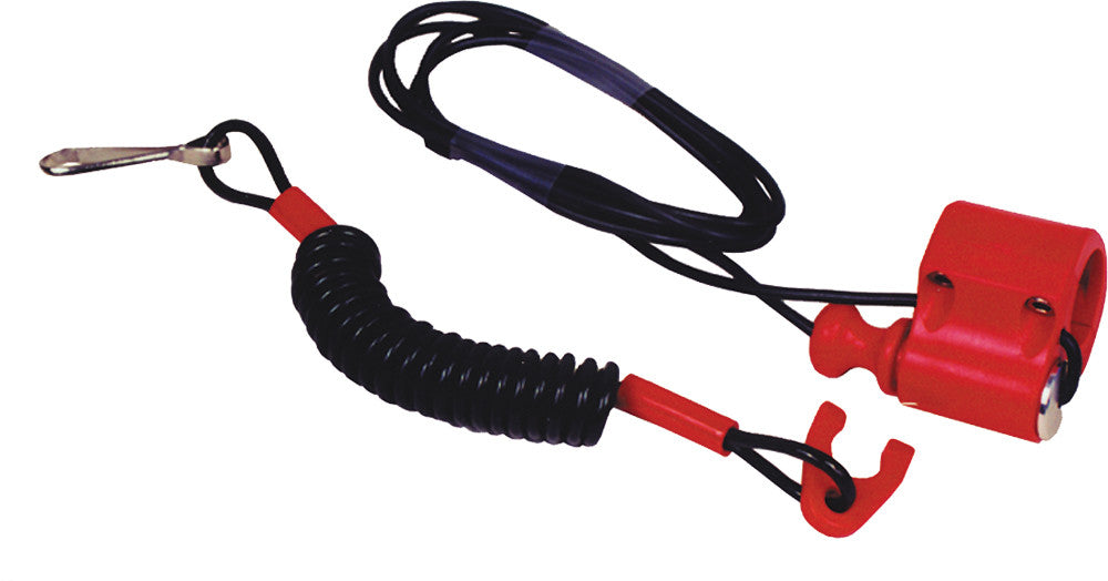 Clip type handlebar mount tether switch