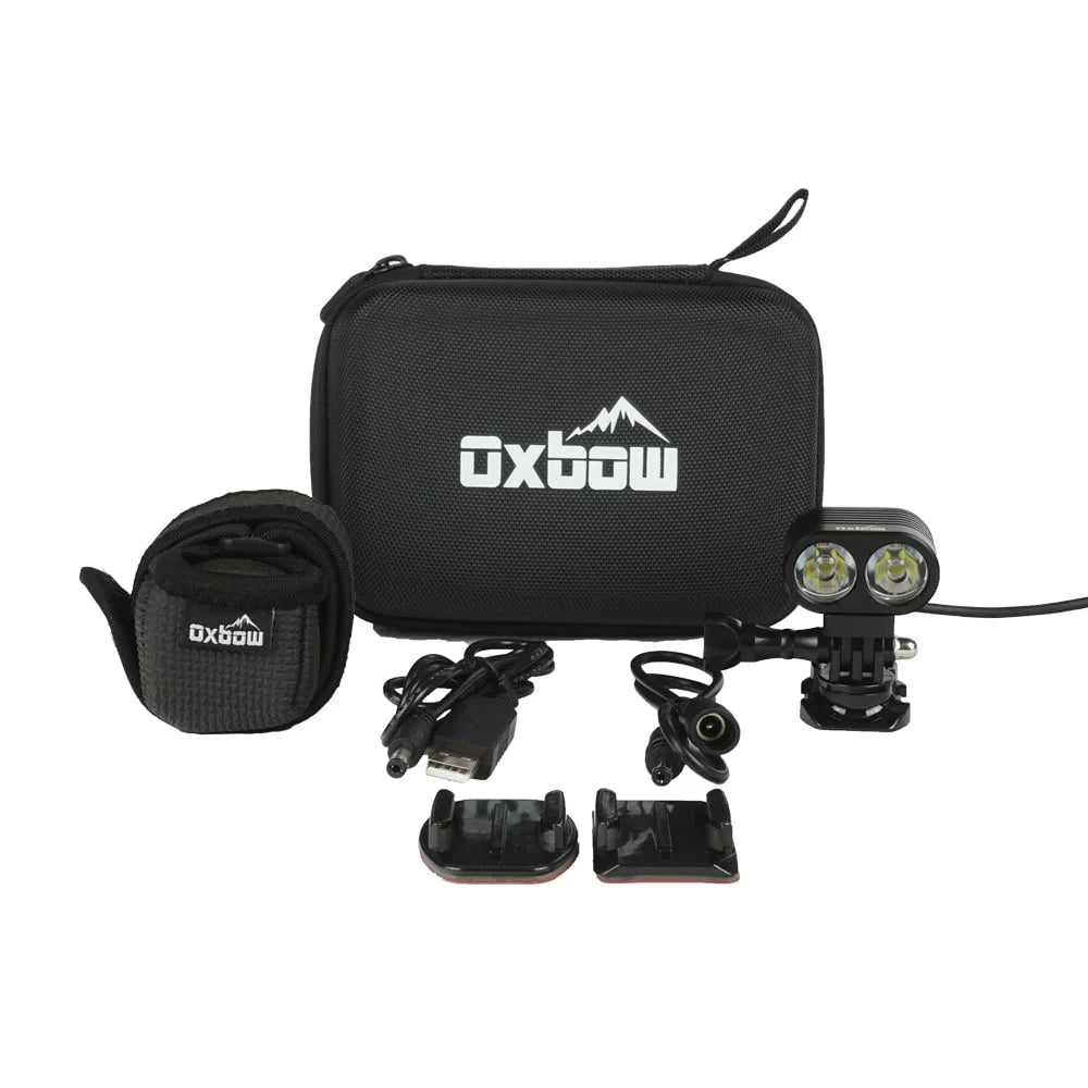 dirt bike helmet headlights Oxbow Maverick Light Kit The Voyager comes with 4 battery power level indicator lights Adults Youth Offroad Helmet Motocross